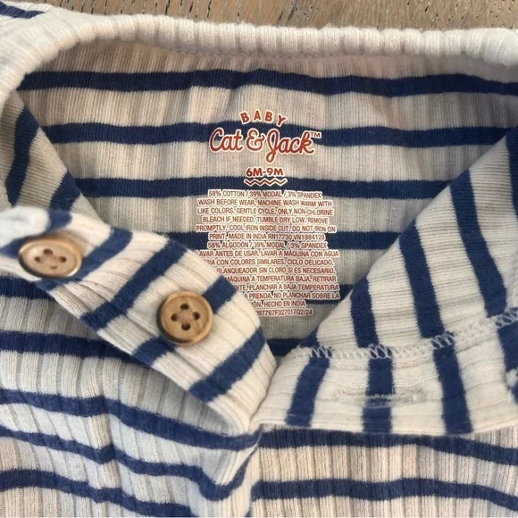 Baby Boy Shirt Bundle 4 piece Rugged Butts 6-9 months Striped Button Blue Green - Picture 16 of 16